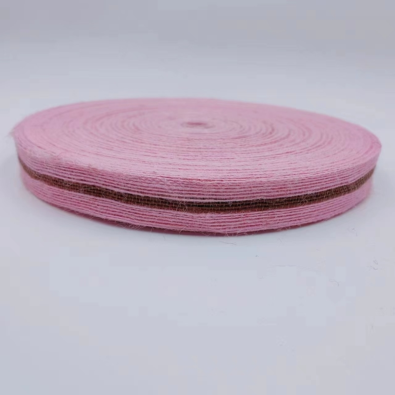 La bande de jute de taille personnalisée de 3 cm pour un emballage cadeau coloré durable