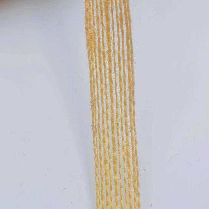 2024 Ligne de pêche jaune pur, ruban de chanvre, jute pour vêtements de couleurs personnalisées