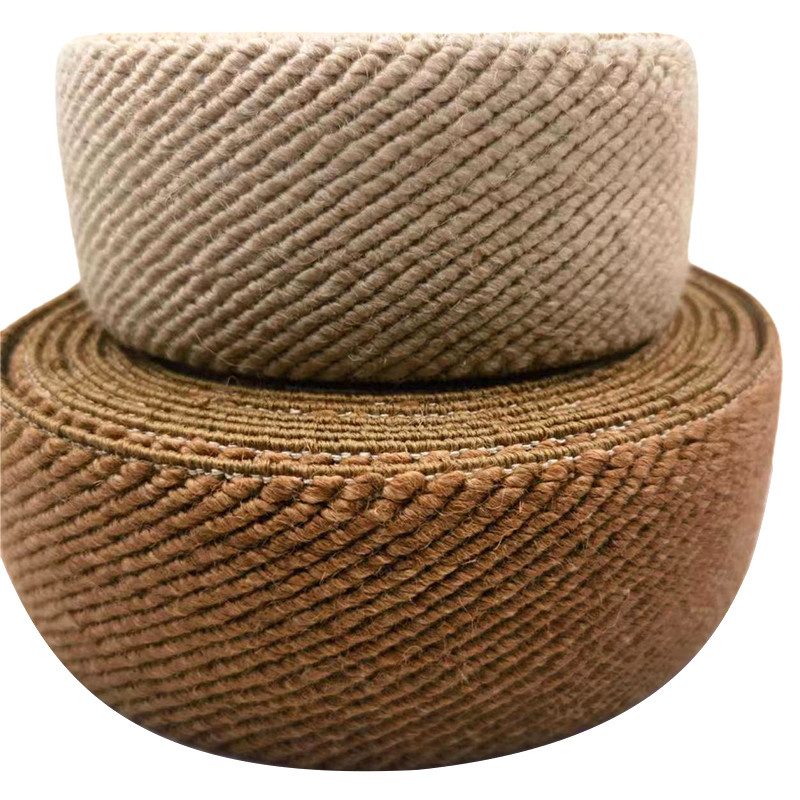 Tissu tissé en jute Tissu élastique pour les vêtements et les décorations de Noël