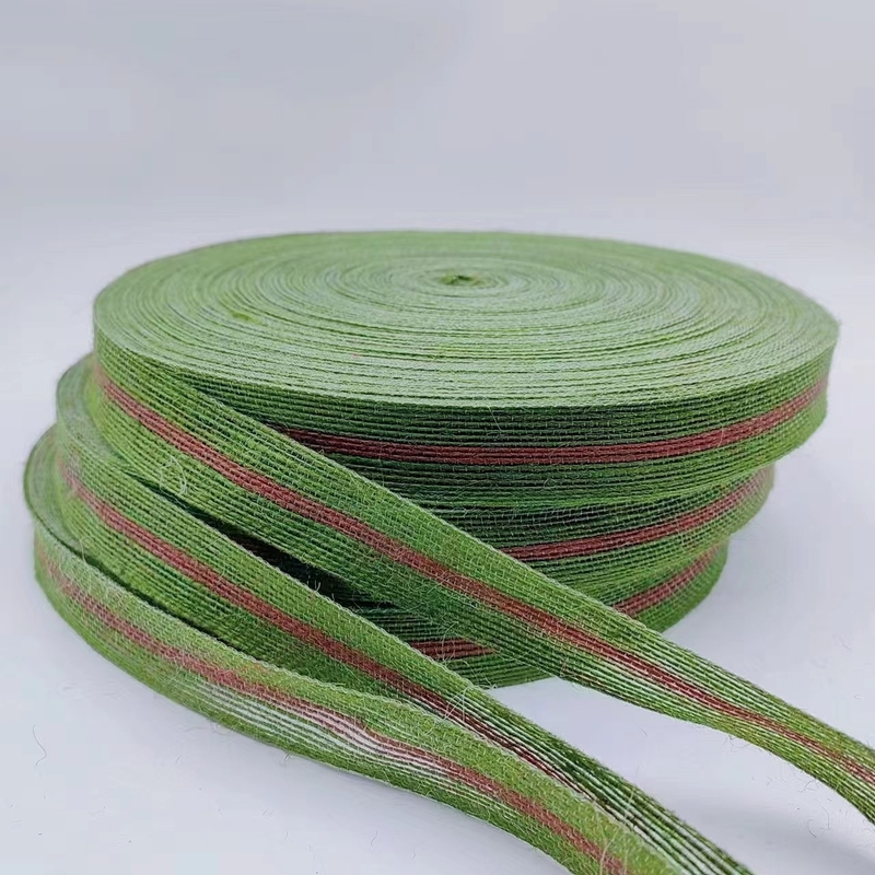 Taille Des rubans tissés de jute sur mesure Choix écologique pour les vêtements et les textiles pour la maison