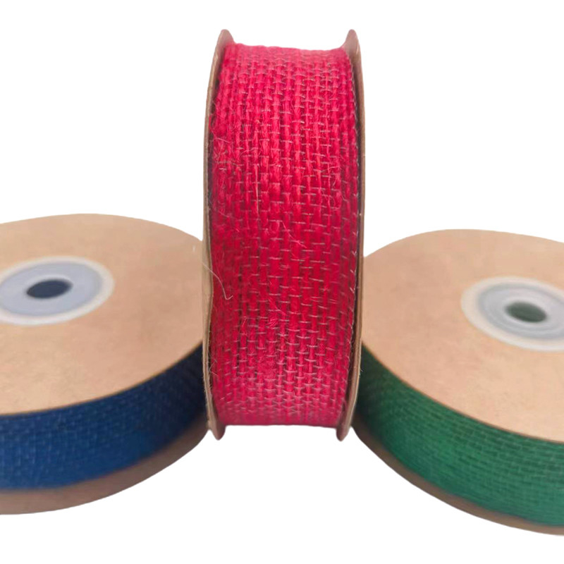 1 mm d'épaisseur ceinture rouge verte bleue en rouleau ruban de ruban de nylon de jute pour ceinture de sac