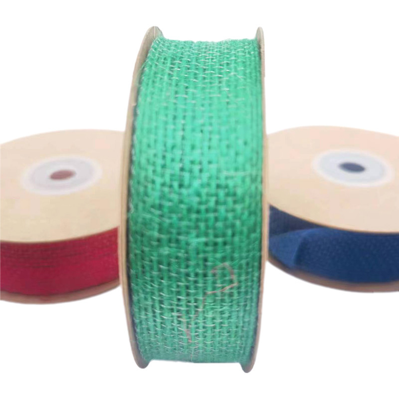 1 mm d'épaisseur ceinture rouge verte bleue en rouleau ruban de ruban de nylon de jute pour ceinture de sac
