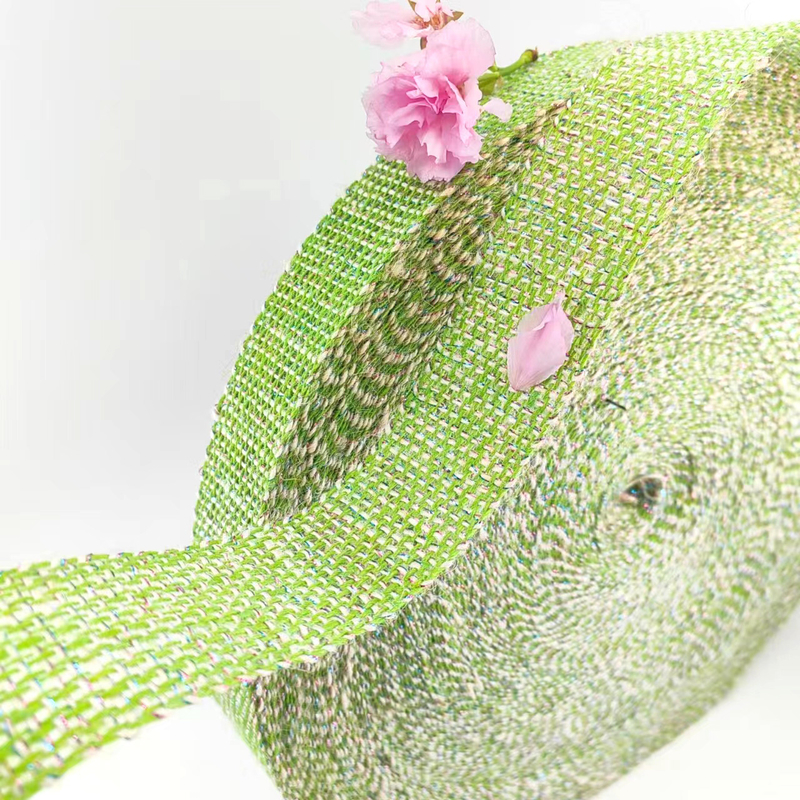 Exquis Deco Green Webbing 100% Jute 1,5 pouces ruban de jute pour le webbing et l'emballage