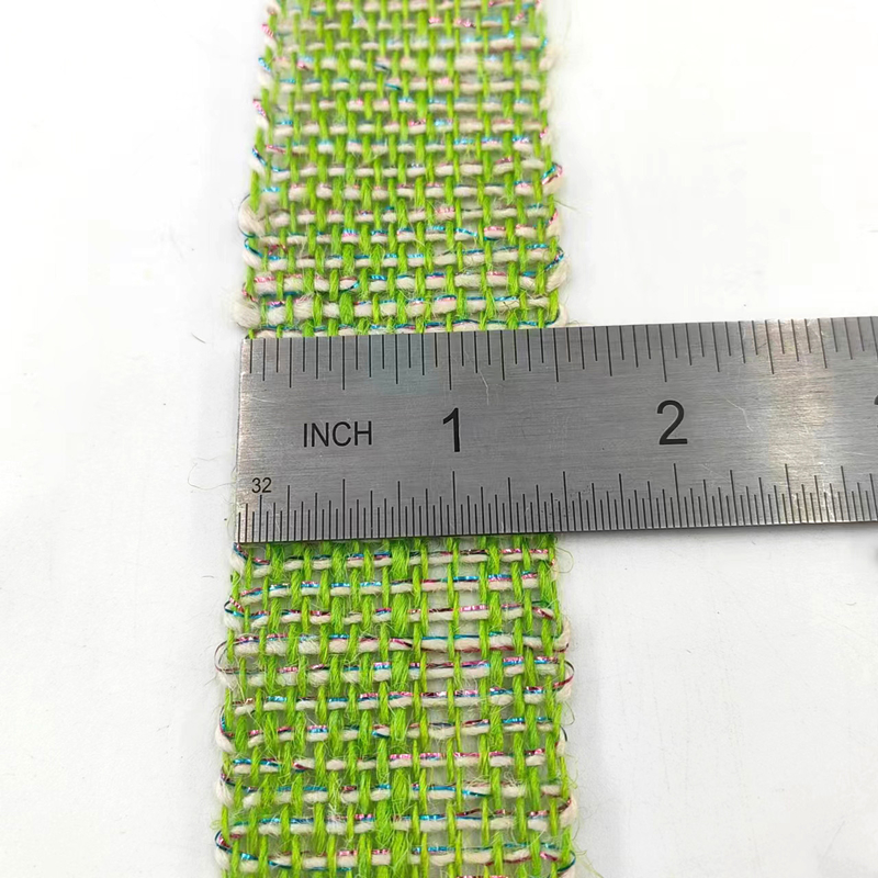 Exquis Deco Green Webbing 100% Jute 1,5 pouces ruban de jute pour le webbing et l'emballage