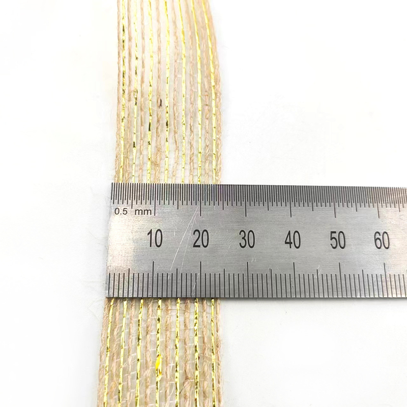 Ruban de jute écologique de 25 mm pour l'emballage et les bouquets