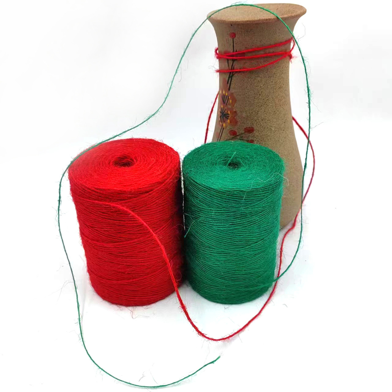 1 mm de rouleau de jute à cordes de jute durable pour l'emballage cadeau de carte