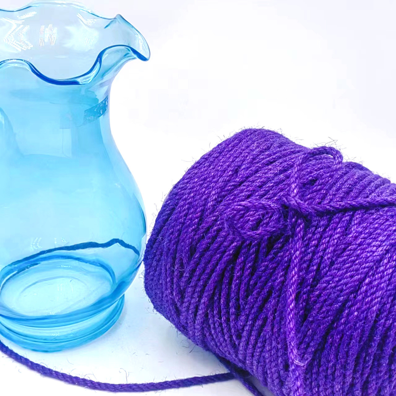 4.5mm pourpre artisanale rouleau de corde de jute torsionné jute Twine câble de chanvre pour l'emballage de cadeaux