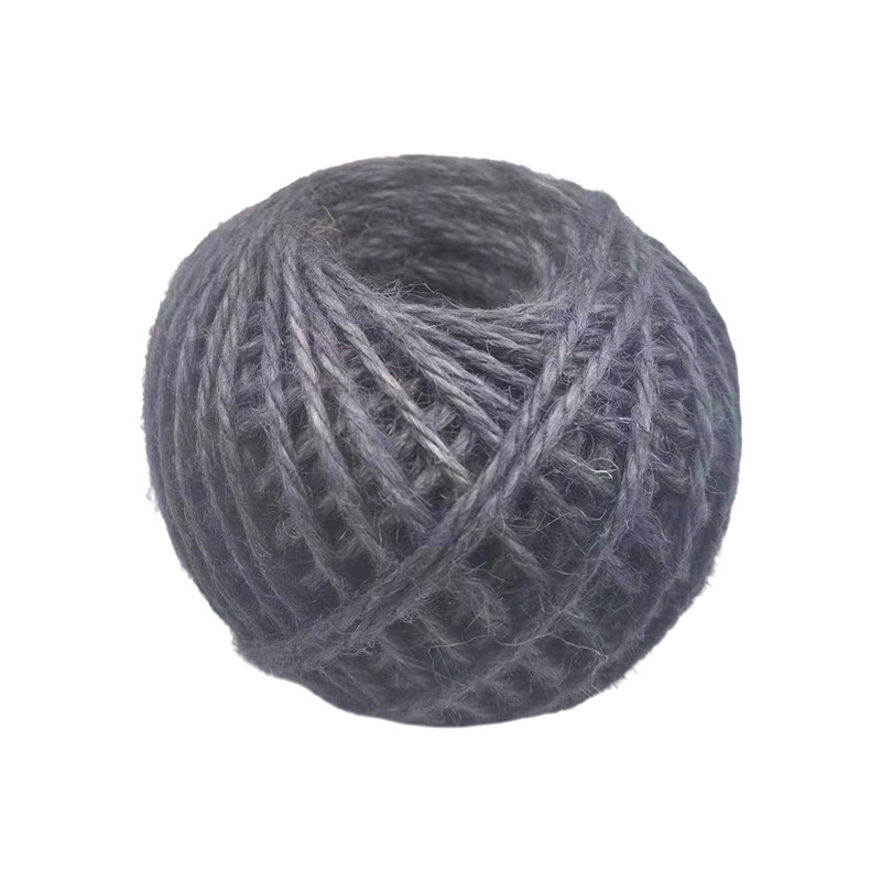 Couleur du fil de jute à bille tressée corde classique peignée en soie mercérée corde de jute pour chaussures