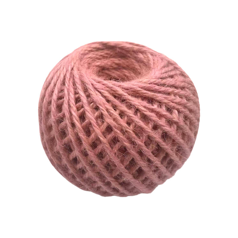 Couleur du fil de jute à bille tressée corde classique peignée en soie mercérée corde de jute pour chaussures