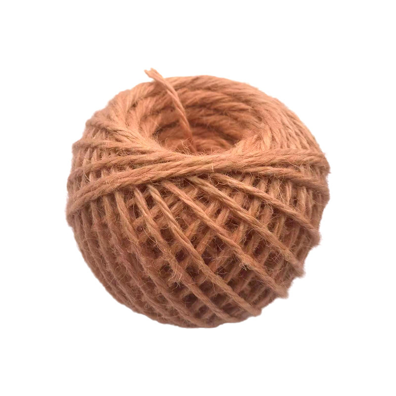 Couleur du fil de jute à bille tressée corde classique peignée en soie mercérée corde de jute pour chaussures