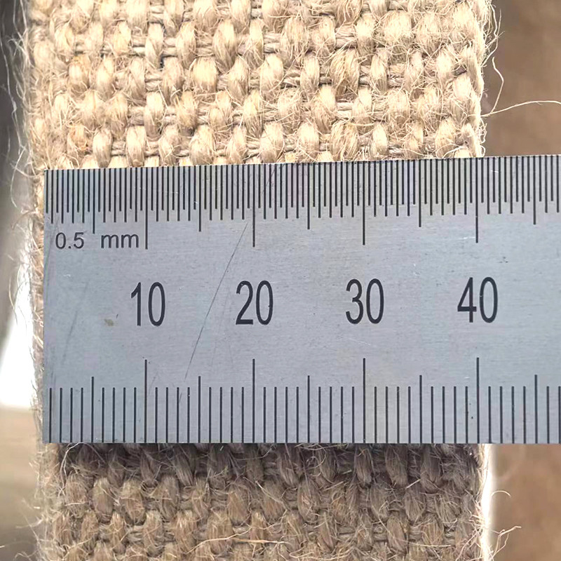 4 cm Taille personnalisée 1,5 mm d'épaisseur Tissu de jute pur pour la fabrication de vêtements