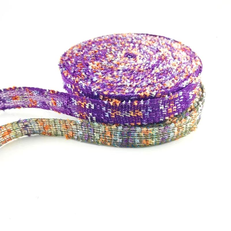 Accessoires de coiffure à la main avec ruban flottant fleurs superficielles 100% de matériel de jute