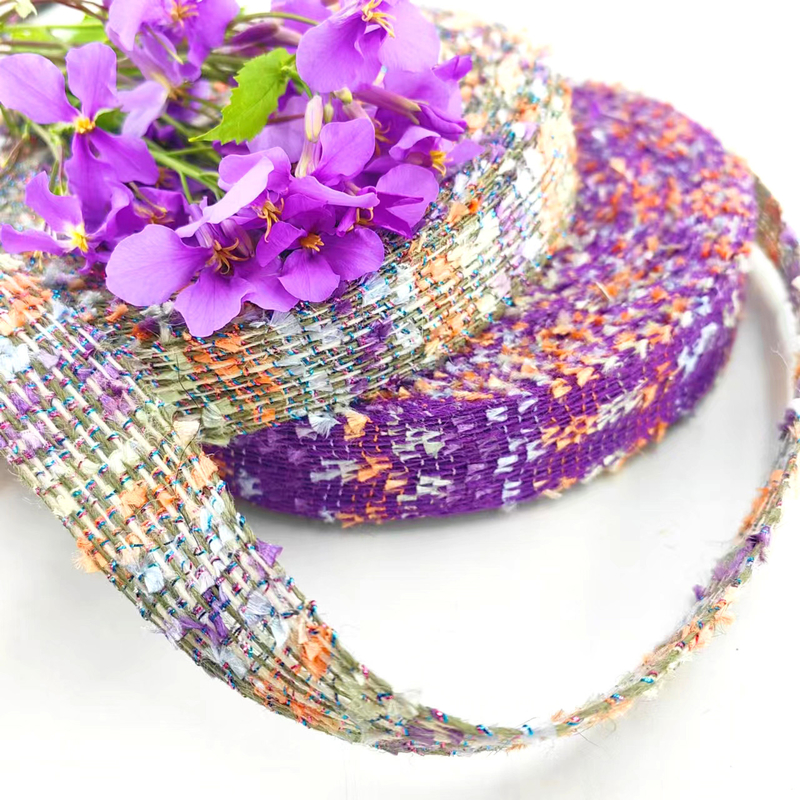 Accessoires de coiffure à la main avec ruban flottant fleurs superficielles 100% de matériel de jute