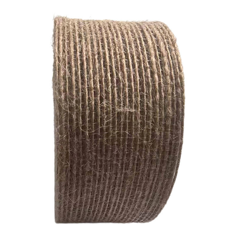 80% de jute 20% de ruban de polyester 10*10*4 cm pour une décoration durable et cadeau
