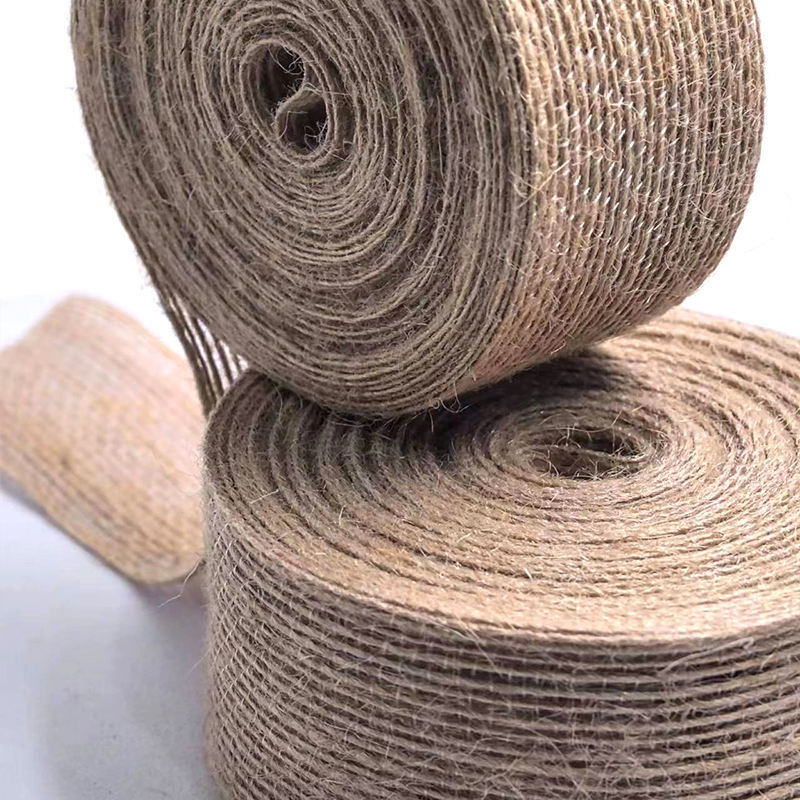 80% de jute 20% de ruban de polyester 10*10*4 cm pour une décoration durable et cadeau