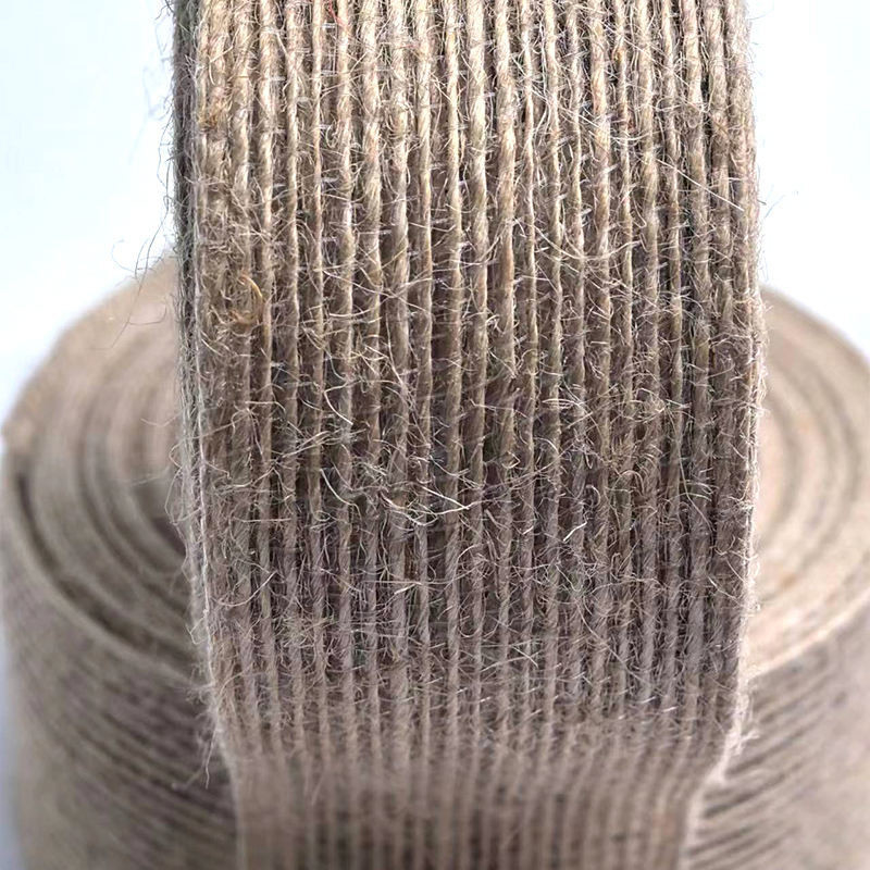 80% de jute 20% de ruban de polyester 10*10*4 cm pour une décoration durable et cadeau