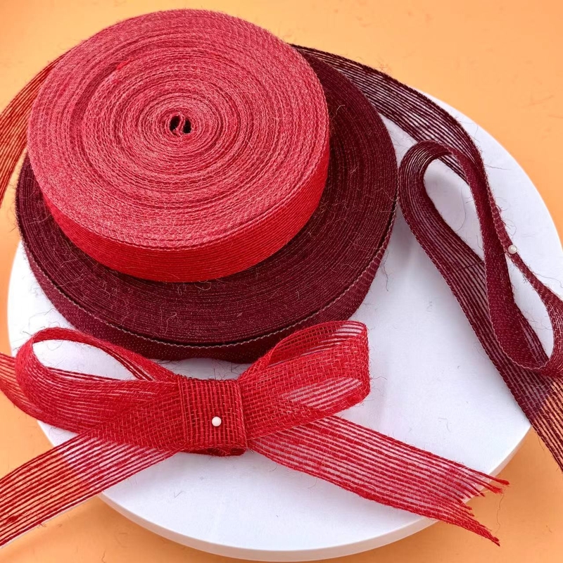 Ruban de pêche au jute pour la décoration de Noël