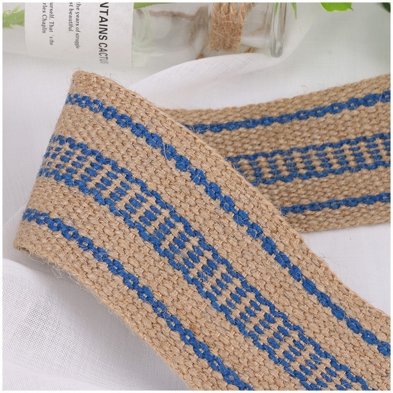 Des accessoires de tissu et de corde de taille personnalisée fabriqués à partir de jute naturel par les fabricants