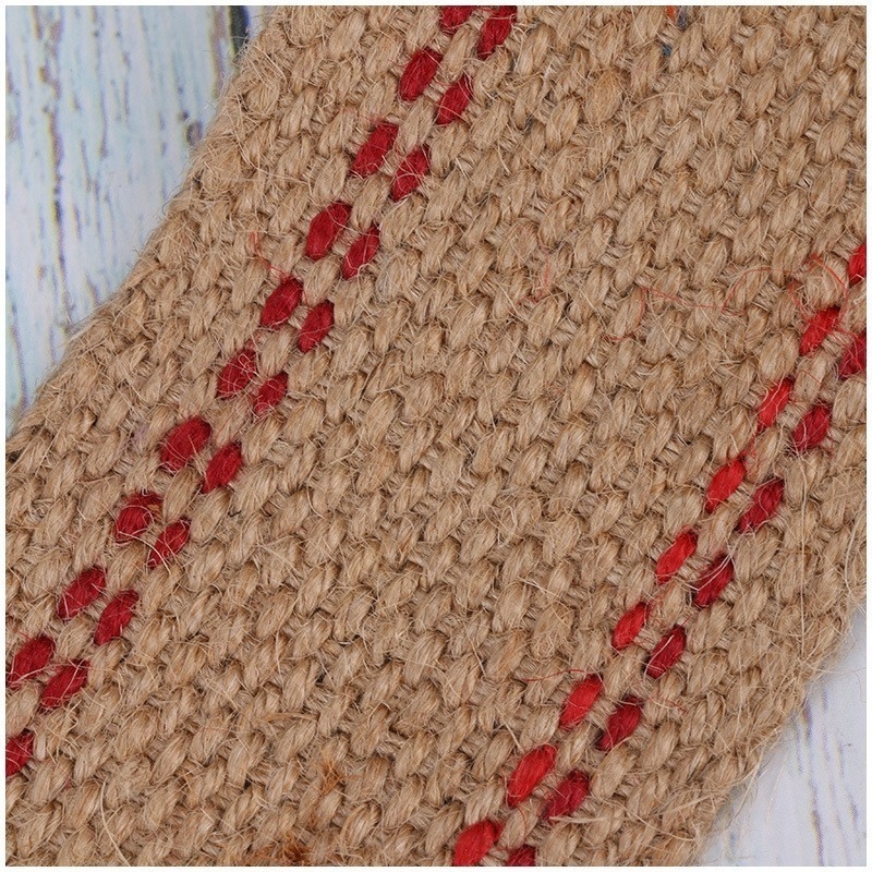 Des accessoires de tissu et de corde de taille personnalisée fabriqués à partir de jute naturel par les fabricants