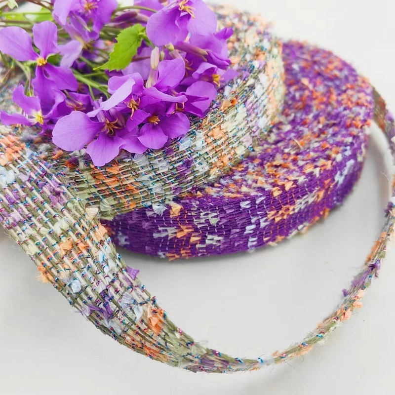 Ruban de couleur accessoires de vêtements Ruban de jute dentelle pour le style à la mode et décontracté
