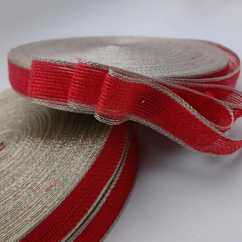 Fil de pêche à bord coloré Ruban de jute Rideau de rideau Crochet Ruban de tissu pour ceinture de sac
