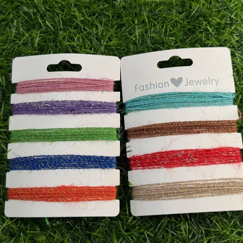 Longueur personnalisable Couleur transversale Corde de jute Décoration de Noël bricolage fait à la main