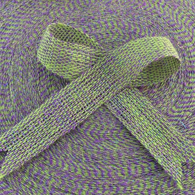Fournir directement 100% de jute Décoration de Noël Ruban de jute pour vêtement