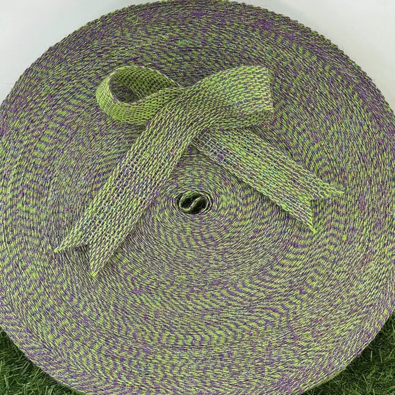 Décoration de Noël Ruban d'or jute Choix écologique et durable pour les textiles domestiques