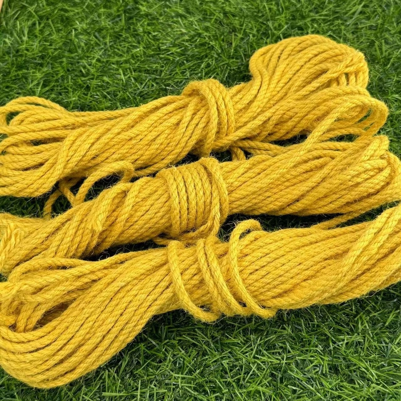 Couleur personnalisée Corde en fibres de jute fortement tordu pour les besoins personnalisés