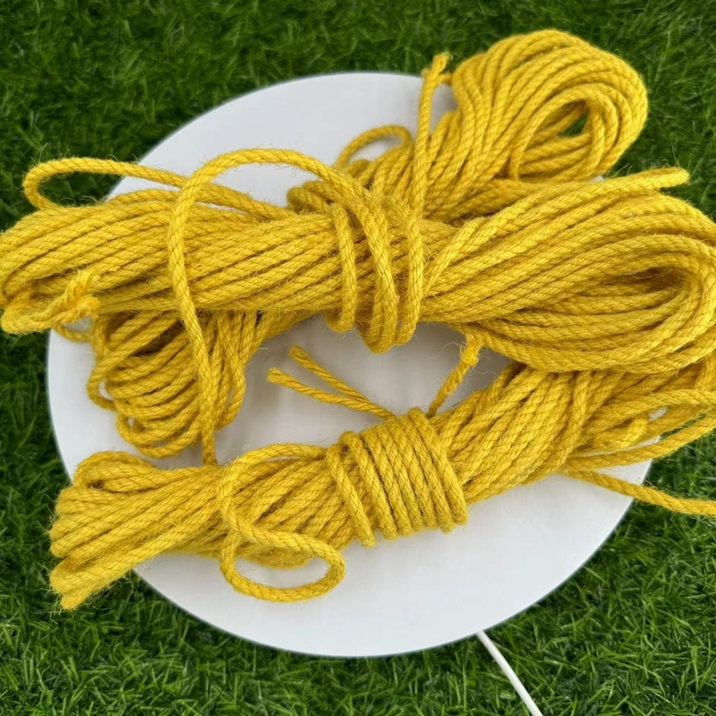 Cords à longue traction jaune à 30 ans d' expérience.