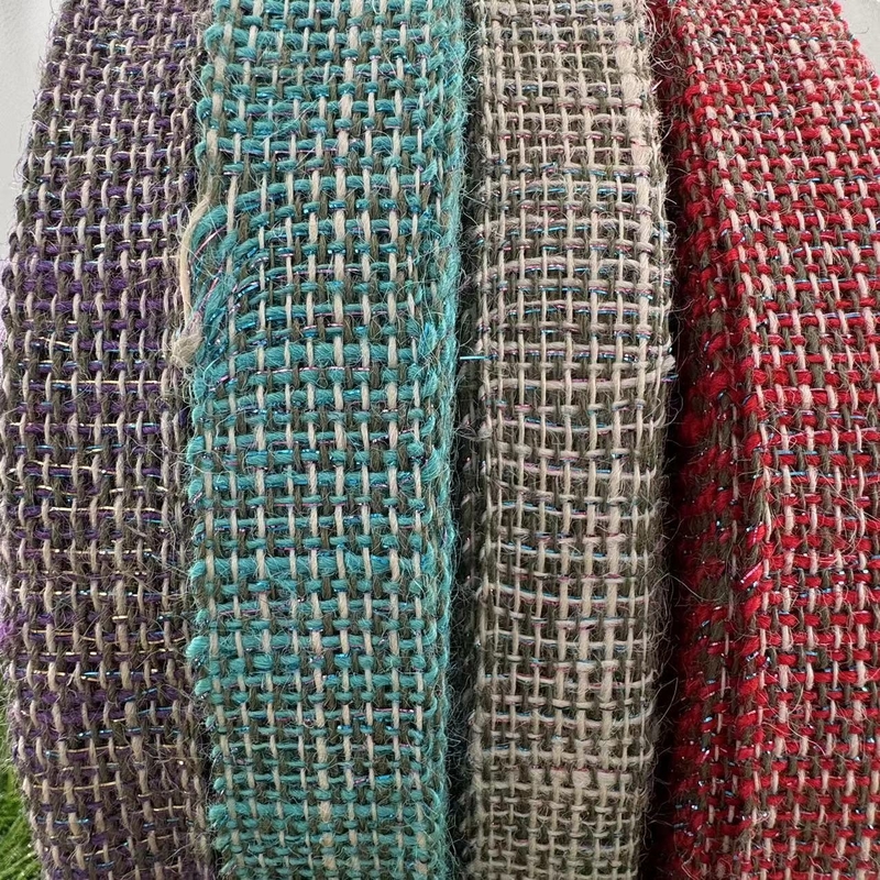 Ruban de jute de 4 cm Couleur de jute naturelle pure pour un emballage cadeau écologique
