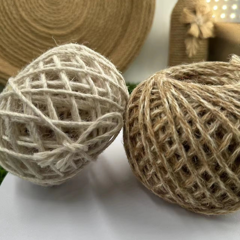 Accueil Textile Corde tressée au jute avec teinture écologique des fabricants de corde de couleur