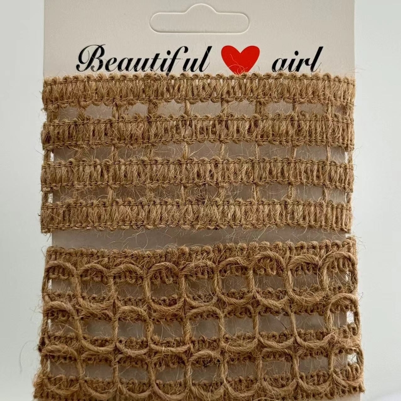 70% de jute 30% de polyester ruban décoratif écologique pour le jute dégradable