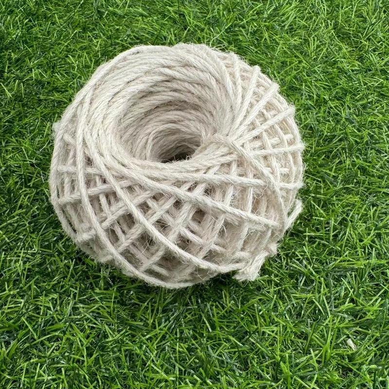 Corde de jute de couleur naturelle pure personnalisée protection écologique et décoration de cadeau