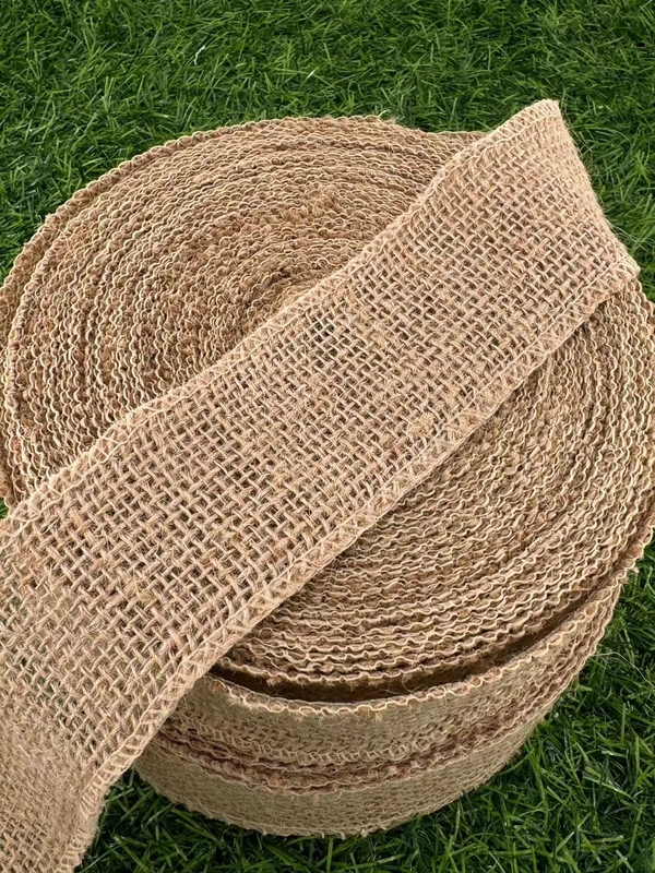 Ruban à mailles de jute confortable pour une décoration durable de la maison naturelle et écologique