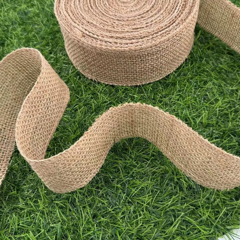 Ruban à mailles de jute confortable pour une décoration durable de la maison naturelle et écologique
